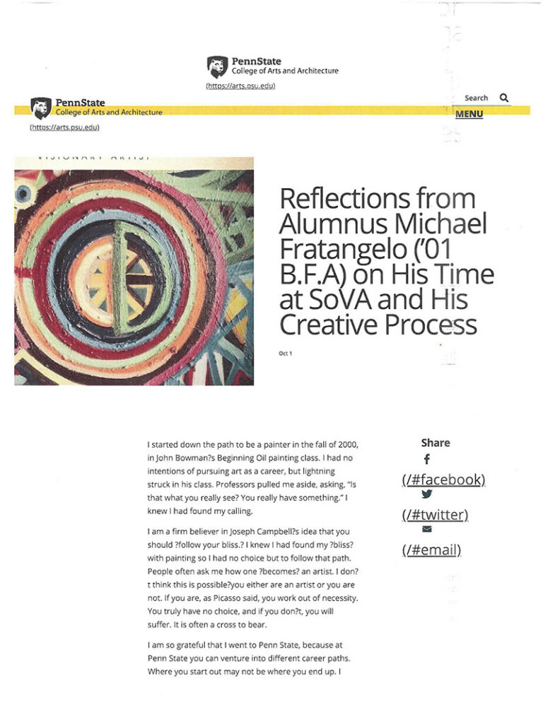 Reflections from Alumnus Michael Fratangelo