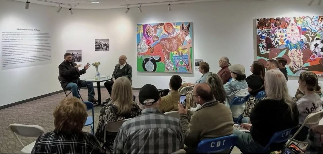 Michael Fratangelo at ref•u•gee gallery opening