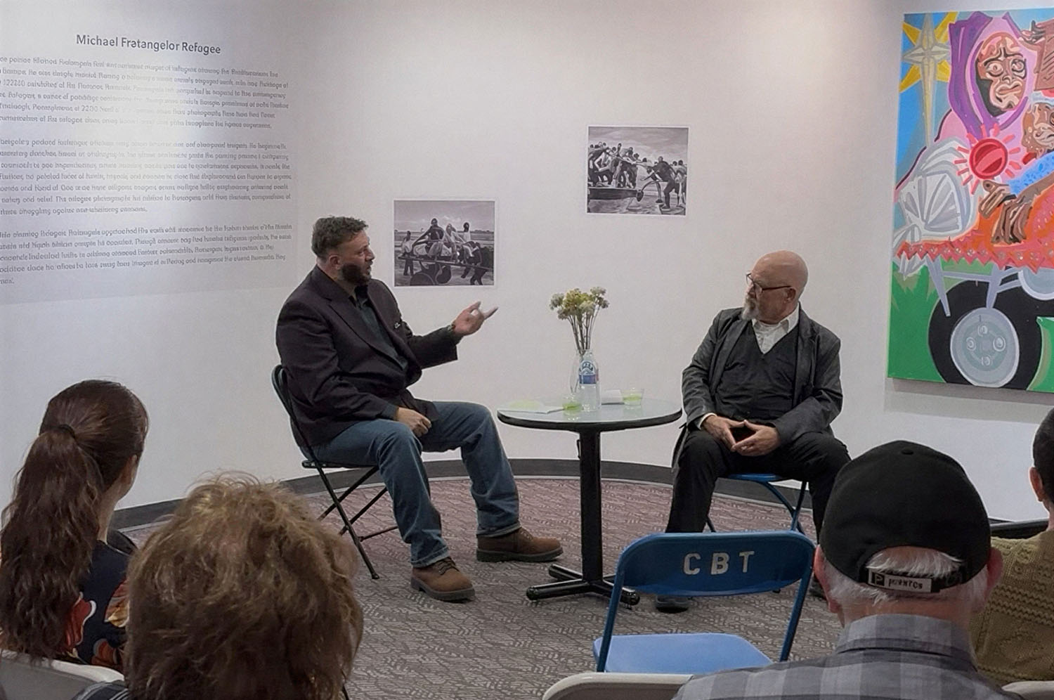 Michael Fratangelo at ref•u•gee gallery opening