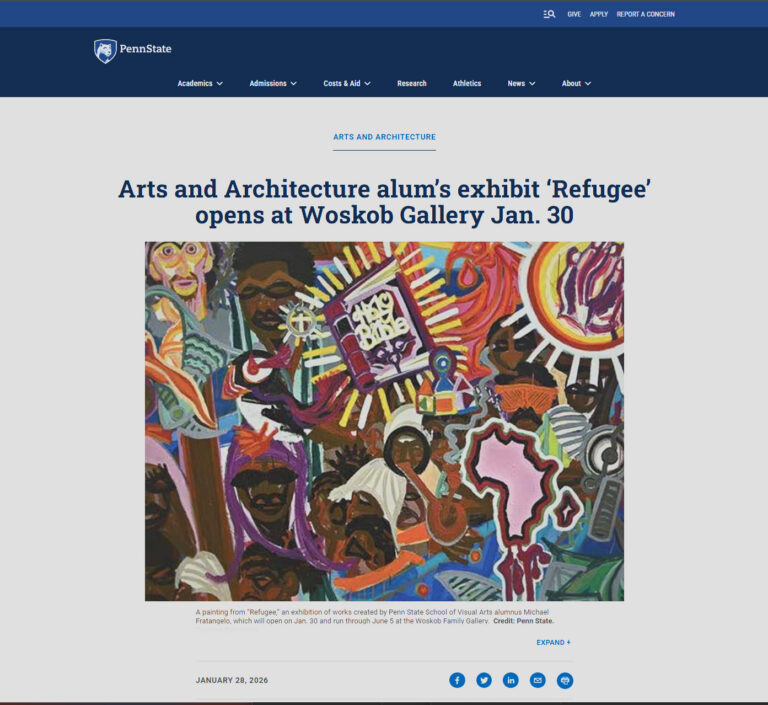 Arts and Architecture alum’s exhibit ‘Refugee’ opens at Woskob Gallery Jan. 30